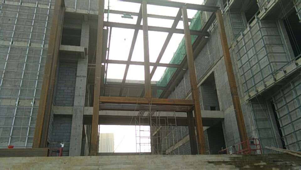 河北新河县-新河之窗展览馆钢结构雨棚工程